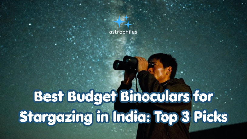 Astronomer using the best budget binoculars for stargazing under the night sky